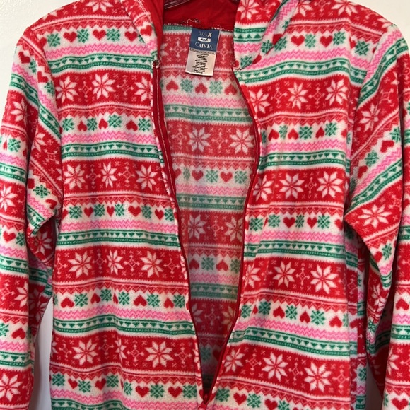 EUC Christmas PJs with deer hoodie - Picture 4 of 7